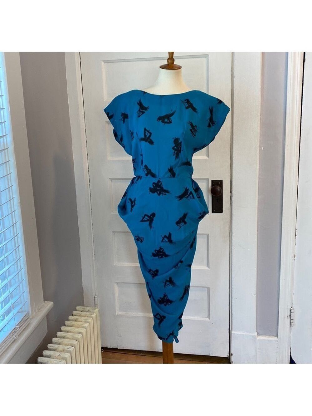 Vintage How Sweet It Is Abstract Print Dress, Size 11